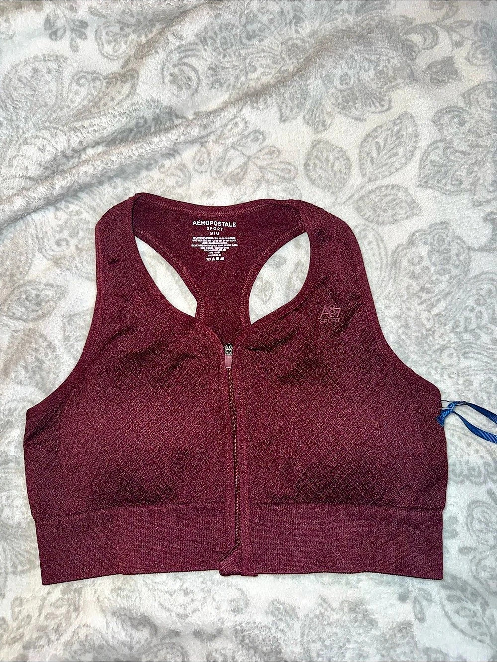 Aéropostale Zip Front Sports Bra